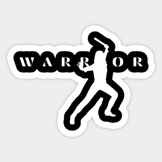 Female Warrior Holding a Weapon Sticker by MyUniqueTee